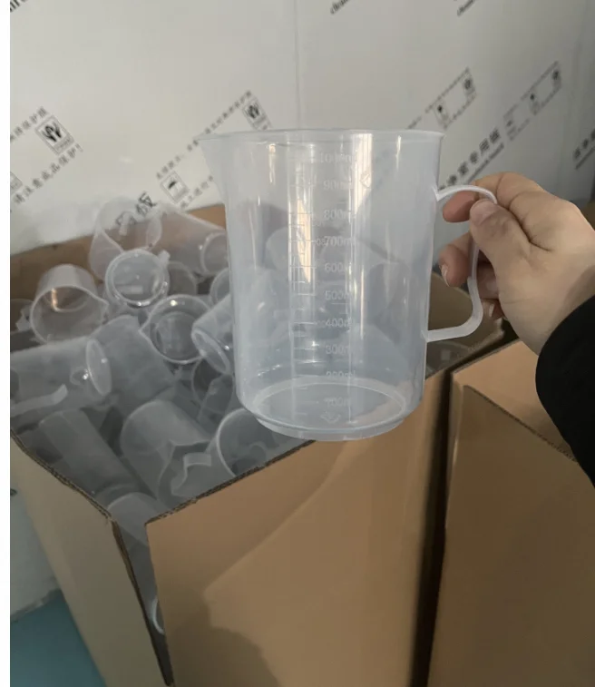 5ml-5000ml plastic lab graduated measuring cup Large capacity household measuring cup, beaker with lid