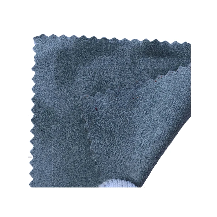 Factory Supply Soft And Durable Double-Sided Polyester Faux Suede Fabric For Sale