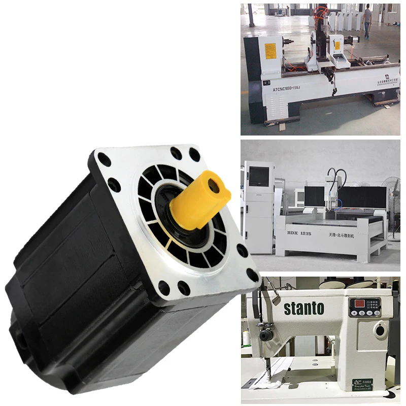 Диск сверхвысокой плотности цвет серебристый металлик 80SM 0.75kw 220V 2.4Nm серводвигатель переменного тока и серводвигатель переменного тока драйвера контроллера для промышленный манипулятор/робот/полупроводниковый машина