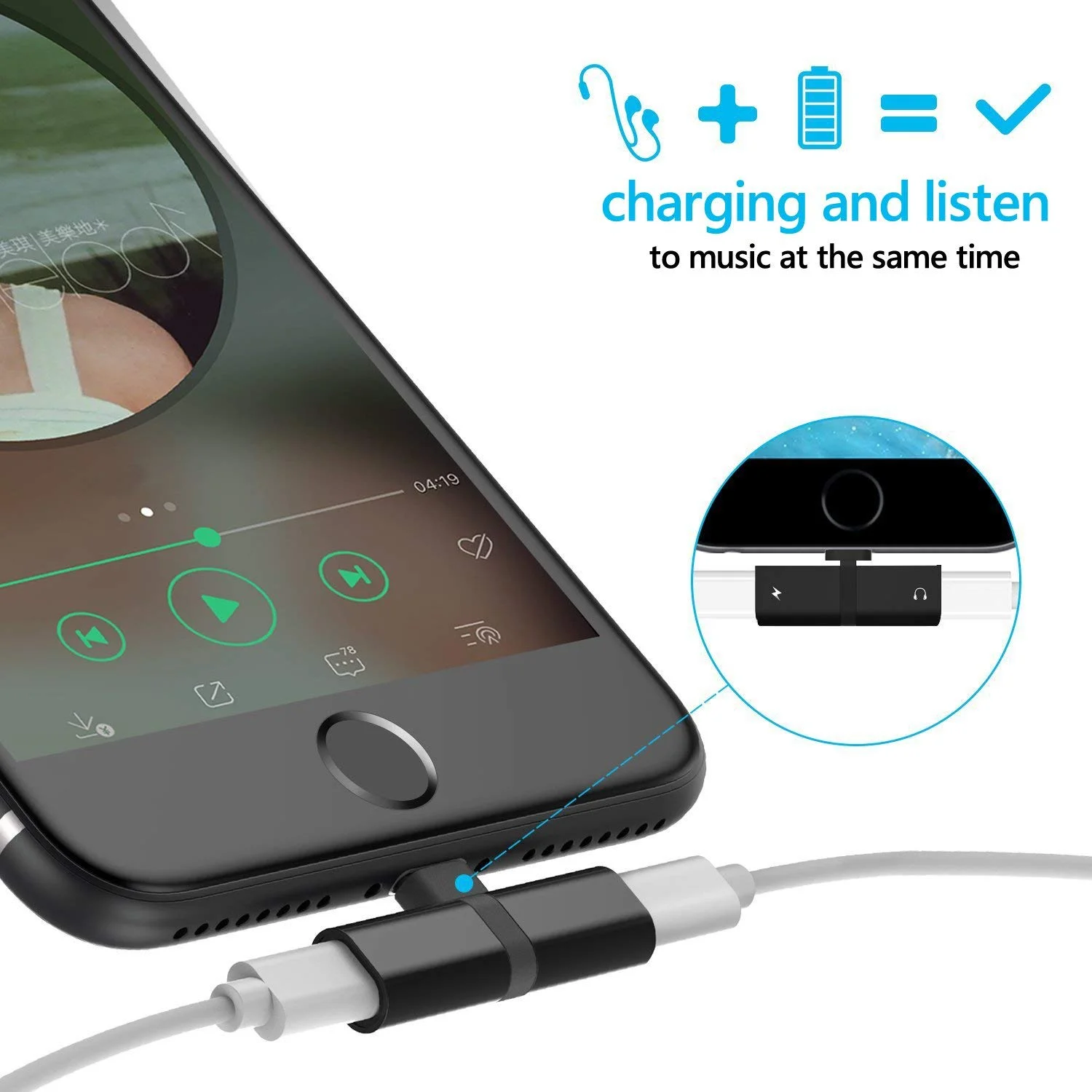 Адаптер для наушников Iphone Usb настенное зарядное устройство адаптер Великобритания Samsung