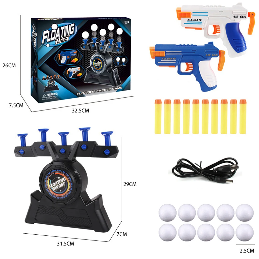 Trending products 2024 soft bullet gun Indoor/Outdoor Floating Target Ball Electric Shooting Game Toy juguetes para los ninos