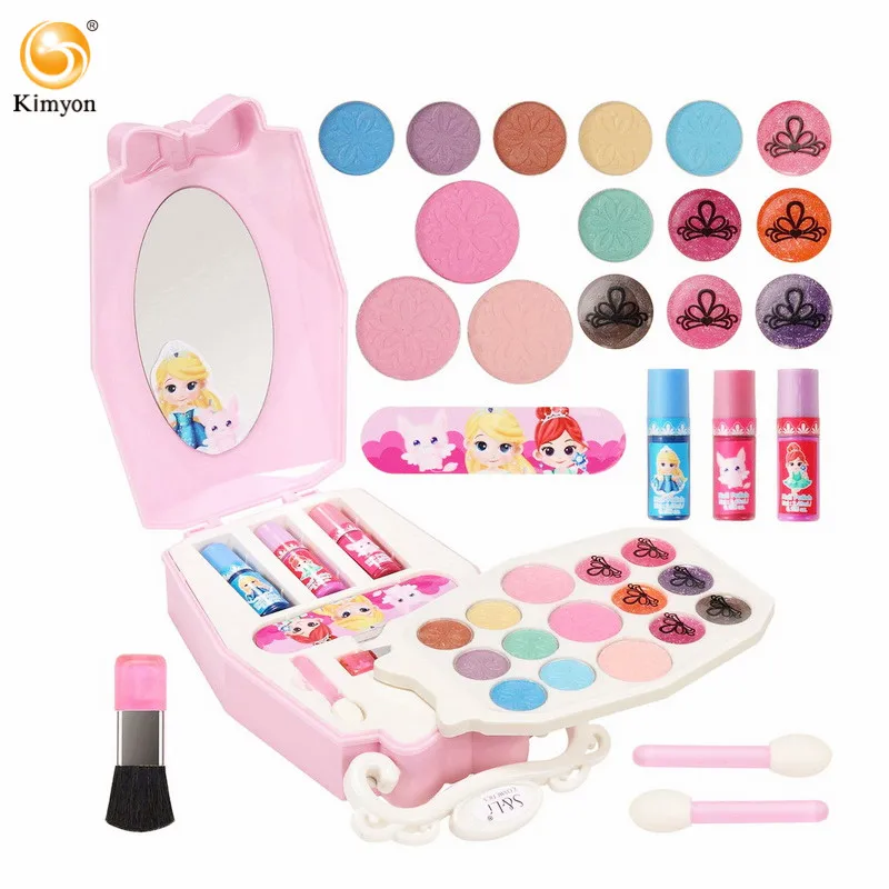 
Amazon hot saleMakeup Kit for Girls, Washable Kids Play Makeup Set Pretend Makeup for Girls Real Makeup Play Kids Cosmetics Set 