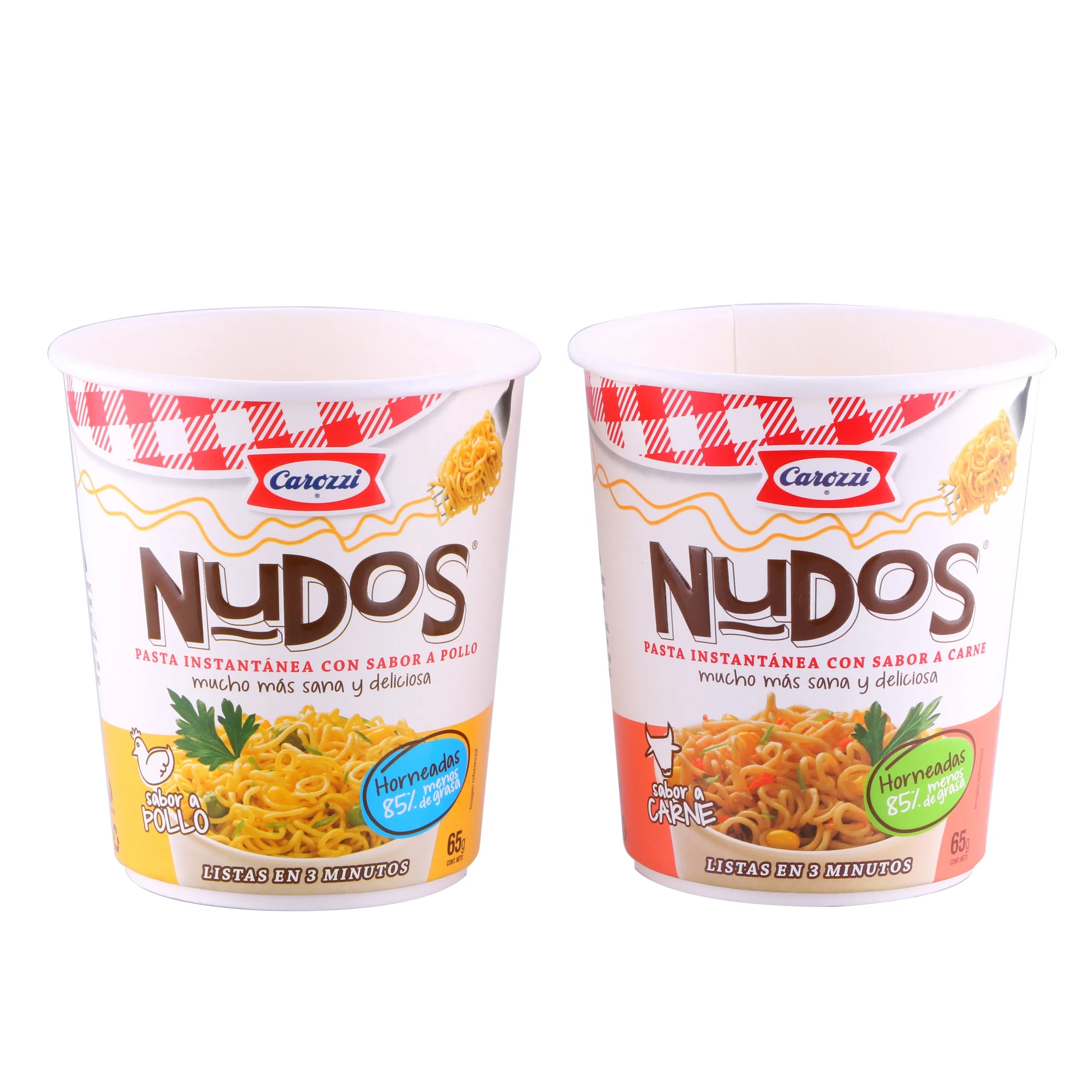 
Hollow Insulation Design Disposable Instant Noodle Paper Cup 