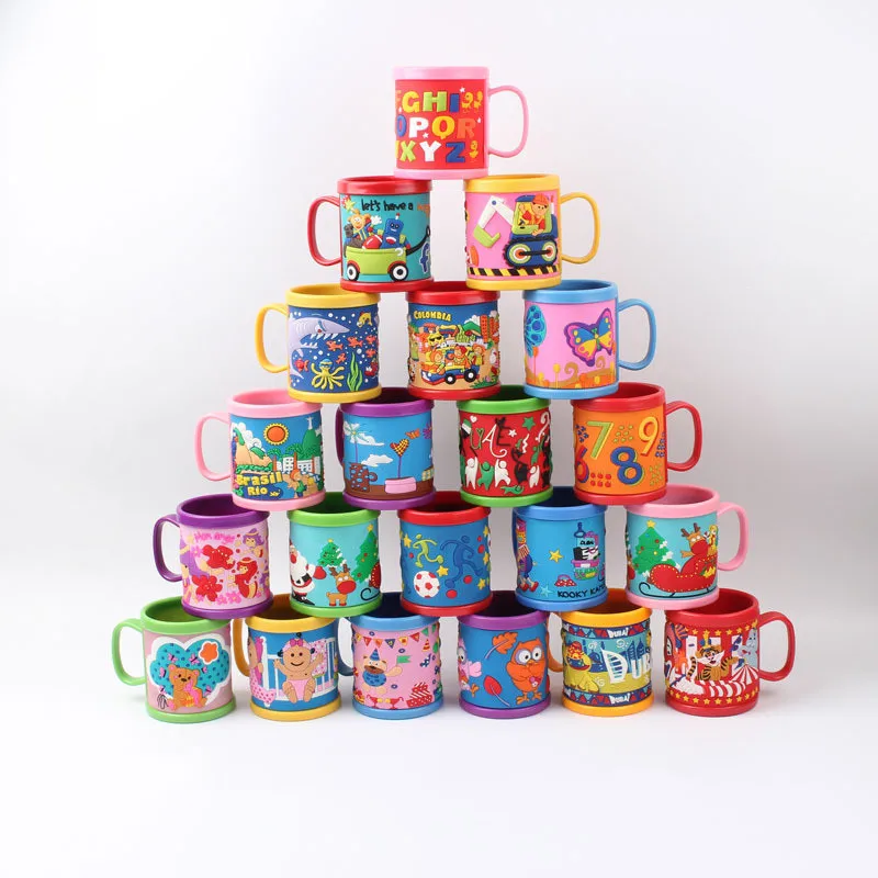 3D Coffee Mug Coffee Cup Custom Logo Reusable PVC Plastic Eco Friendly Office Printing with Handle Gift Accessories Customized