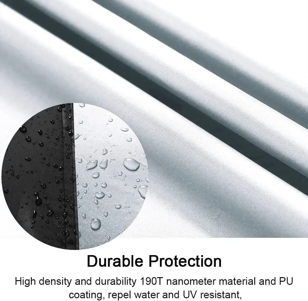 silver color 420D Bicycle cover Waterproof Outdoor Heavy Duty Ripstop Material Transport Comprehensive Protection Bike Cover