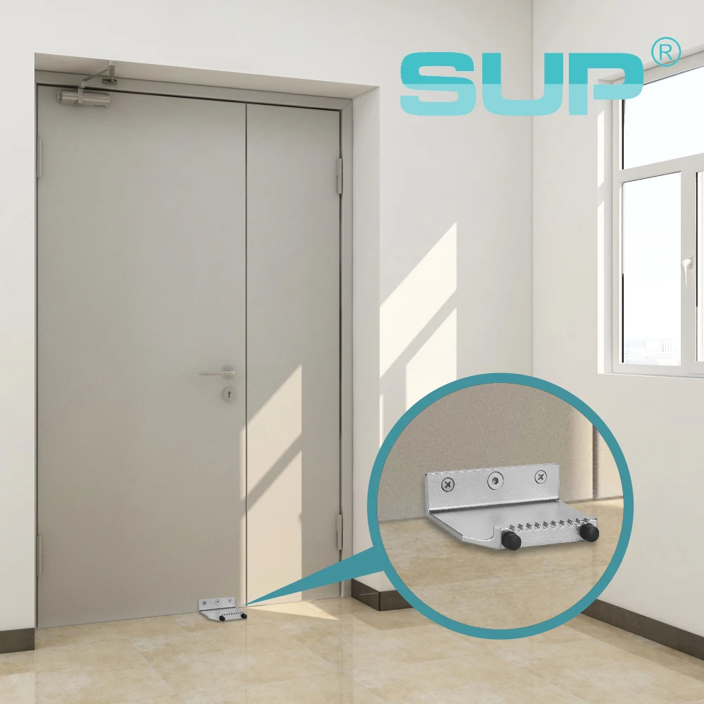 good quality SUS 304 stainless steel casting material hospital wash room public place easy open glass wood door opener for foot