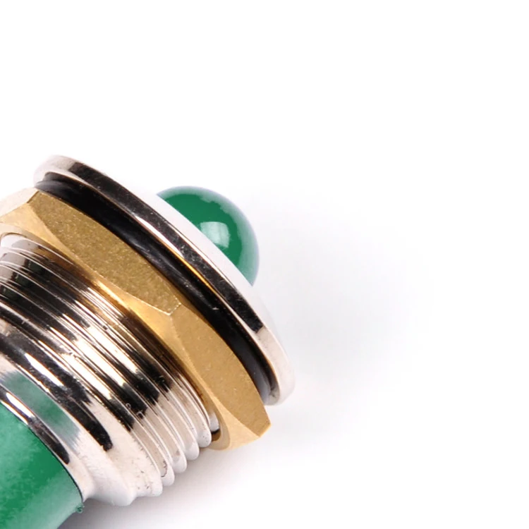IP67 8mm mini Green Light 12v LED indicator light Waterproof
