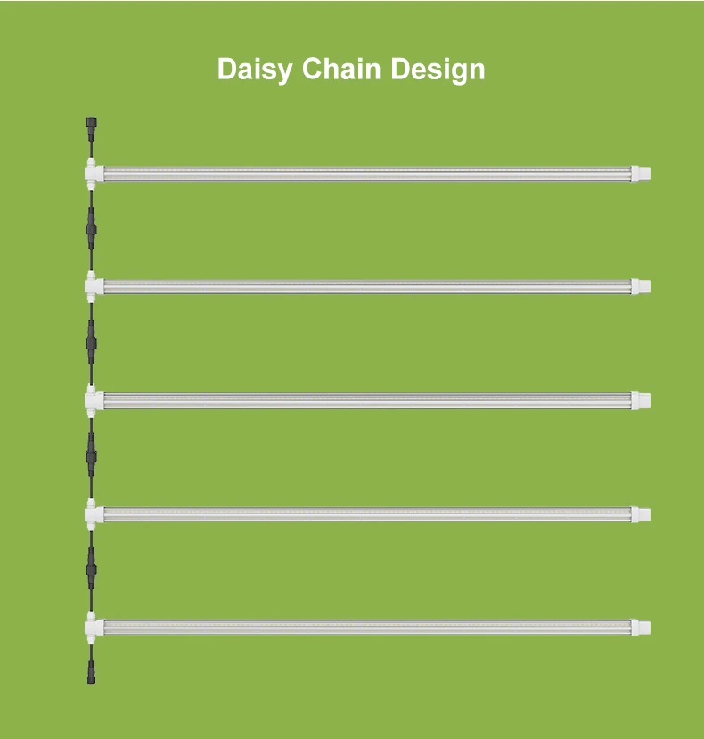 New Model New Connection Way LED Grow Light T8 Bar T8 Tube for Vertical Farm Hydroponics,Greenhouse,Plant Tissue Culture Rack