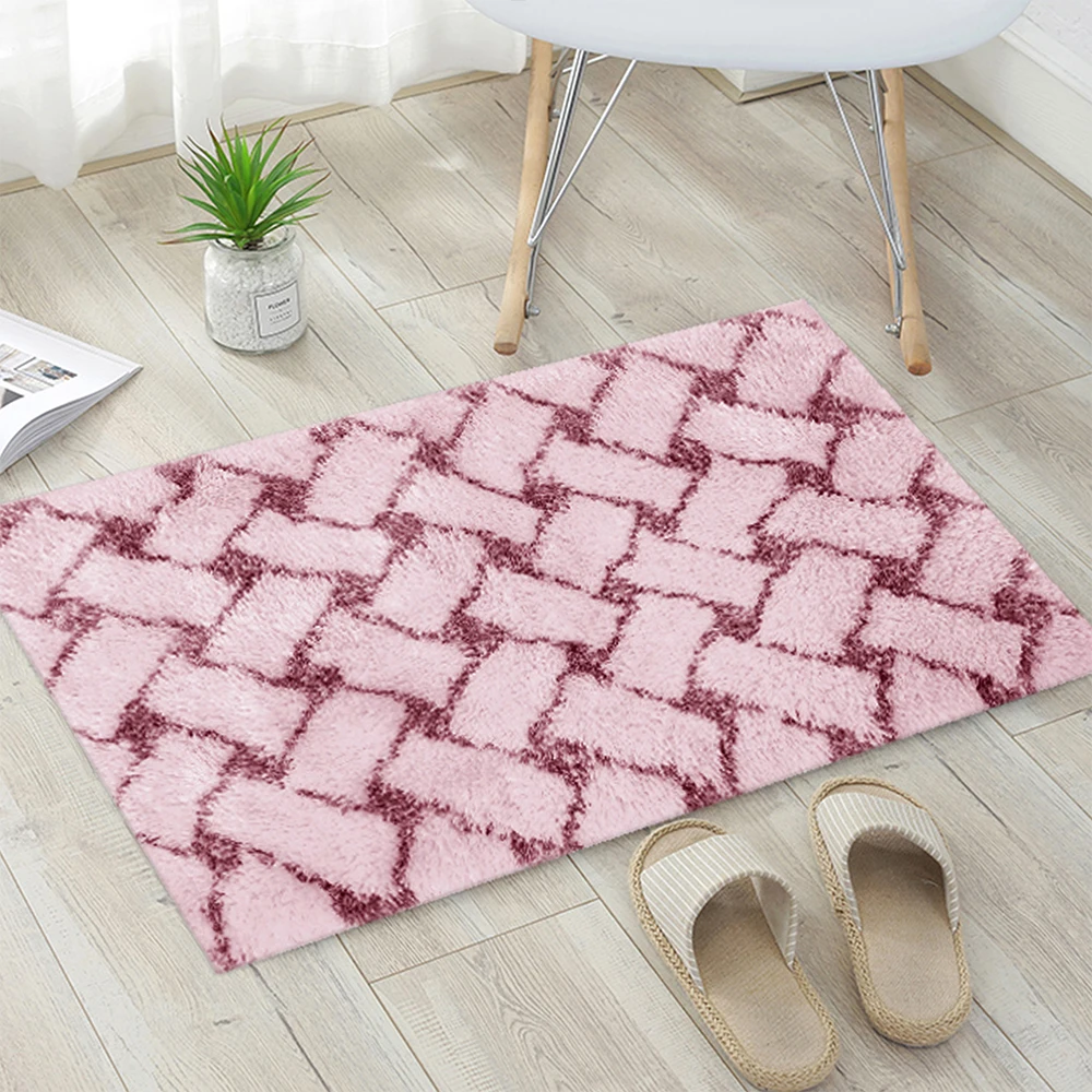 
Microfiber Bedroom Floor Mats Shaggy Fluffy Soft Living Room Area Carpet Rugs 