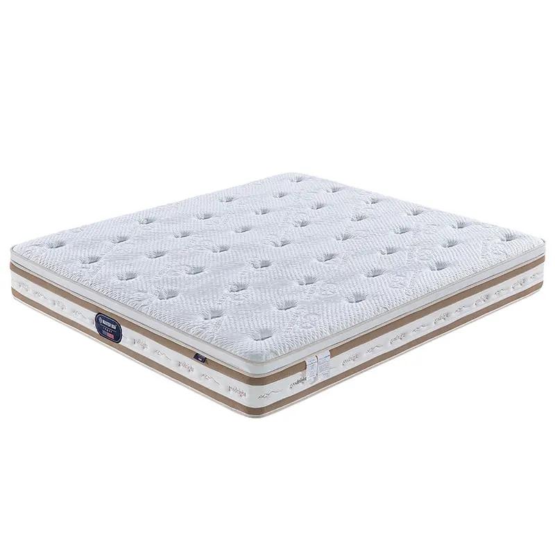 Luxury Coir Bonnell Spring Type Cashmere Mattress Hydrophilic Breathable Foam Fabric Double King Size Bed Mattresses  Rolling