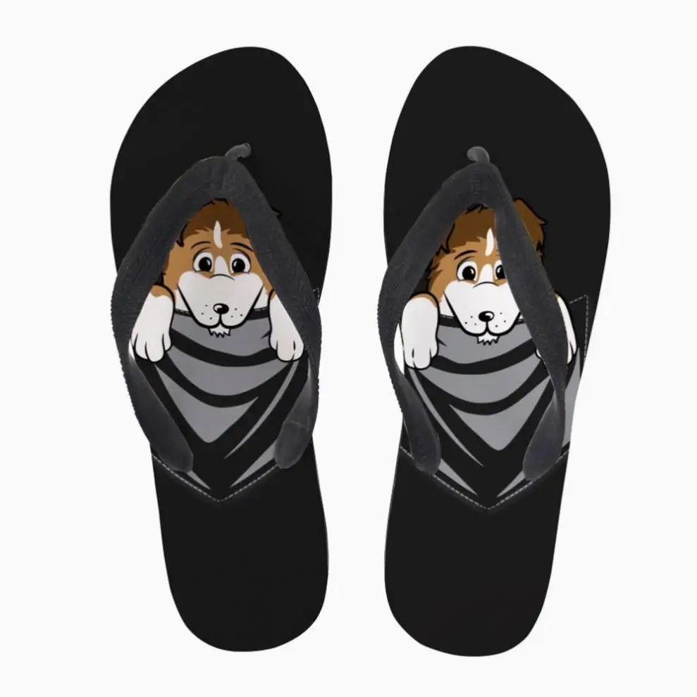 Cheap Print On Demand Jack Russell Terrier Printed Summer Flip Flop Women Casual Slipper Big Size