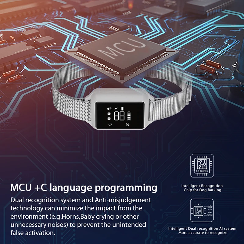 2021 прекратите лай устройство управление собакой антилай ошейник без ударов антилай ошейник для собак товары для дрессировки домашних животных экологически чистые Товары в наличии