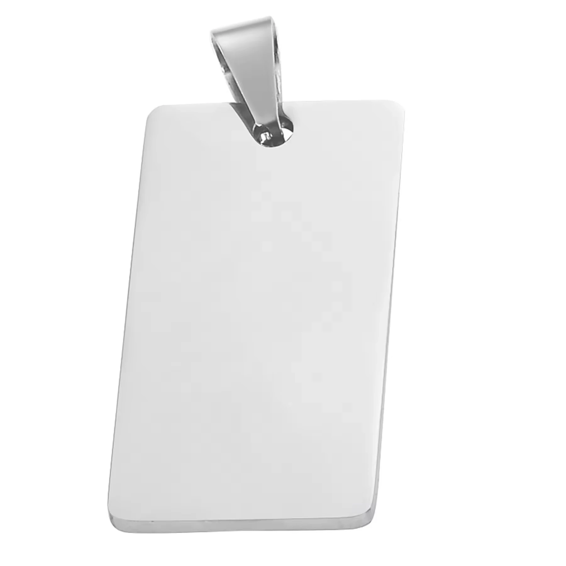 High Quality Fashion Military Army Charm ID Blank Dog Tags Stainless Steel Pendant Jewelry Wholesale