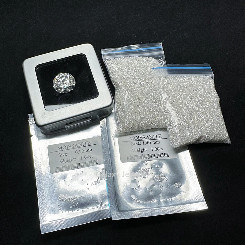 Фабрика Moissanita Melee Moissanite белый бриллиант круглая огранка 8 сердец стрелок цвет D Муассанит цена за карат
