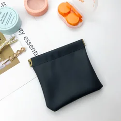 Портативный мини-кошелек для монет из ПУ кожи, Весенняя сумка для хранения наушников и губной помады