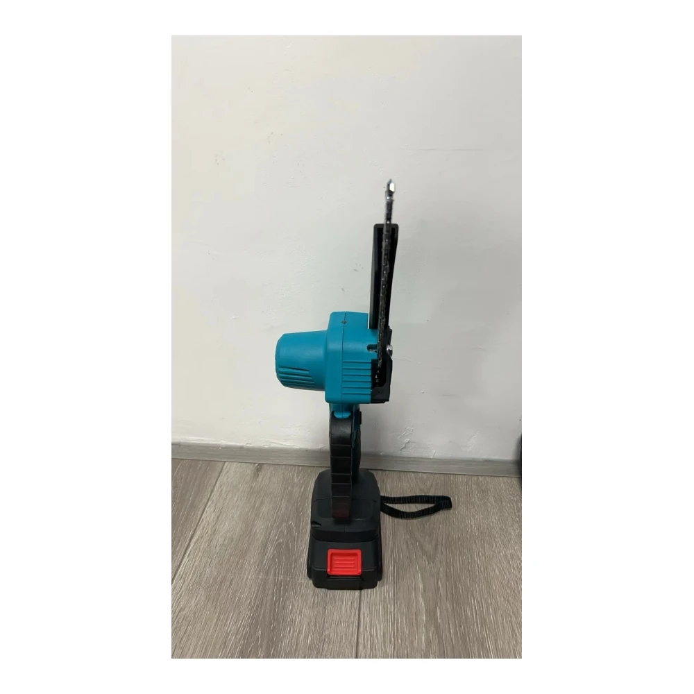 6-Inch Portable Electric Chain Saw with Adjustable Oil Pot 24V Lithium Battery Rechargeable for Wood Sawing OEM Supported