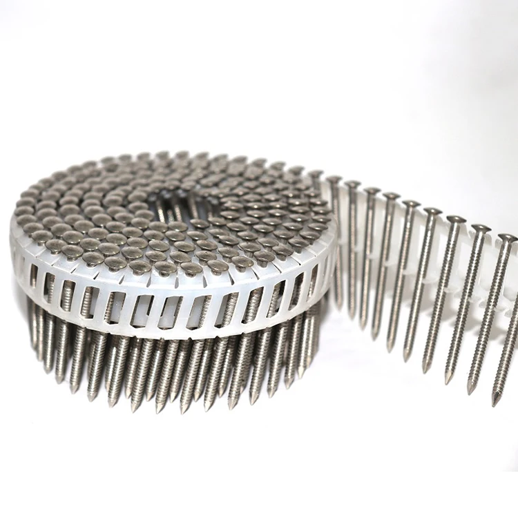 Chinese Suppliers Surface Galvanized Wood Screw Pallet Coil Nails