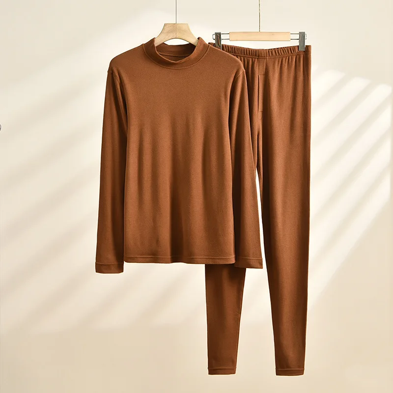 Autumn and Winter new couple autumn clothes long pants sexy inner wear padded heating bottoming shirt warm top suit