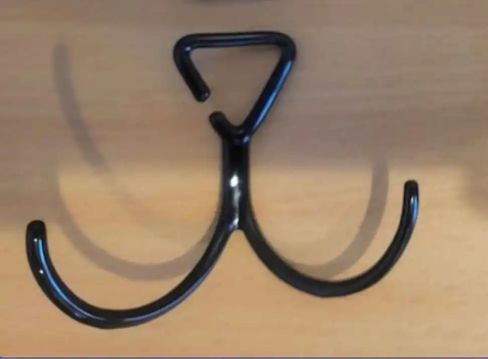 S hook hook, black coated hook