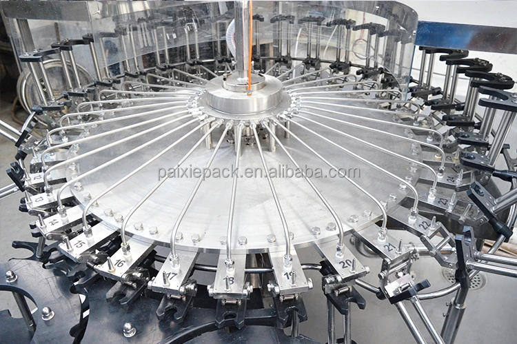 Glass Bottle Carbonated Soda Beverage Wine Filling Machine Soft Energy Drink Making Bottling Line With Aluminum Lid