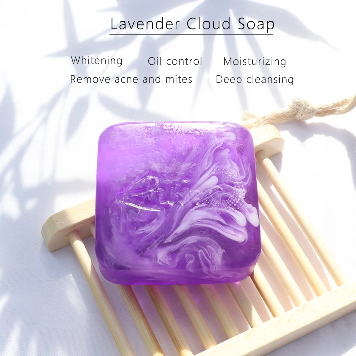 Wholesale Private Label Shrinking Pores Whitening Organic Soap Bar Lavender Handmade Soap