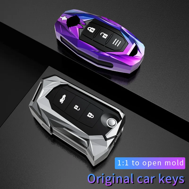 Luminous Zinc Alloy Car Key Fob Case Cover Holder for Nissan for Infiniti QX56 G37 M56 QX70 QX60 Accessories Key Cover
