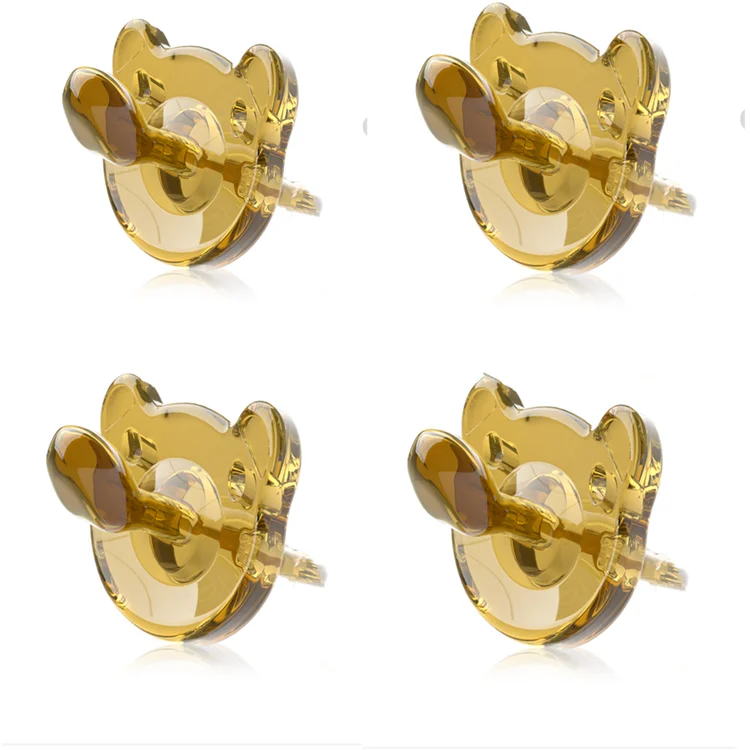 Best Selling Animal Shape Gold Tip Silicone Silica Gel Pacifier Baby Silicone Pacifier