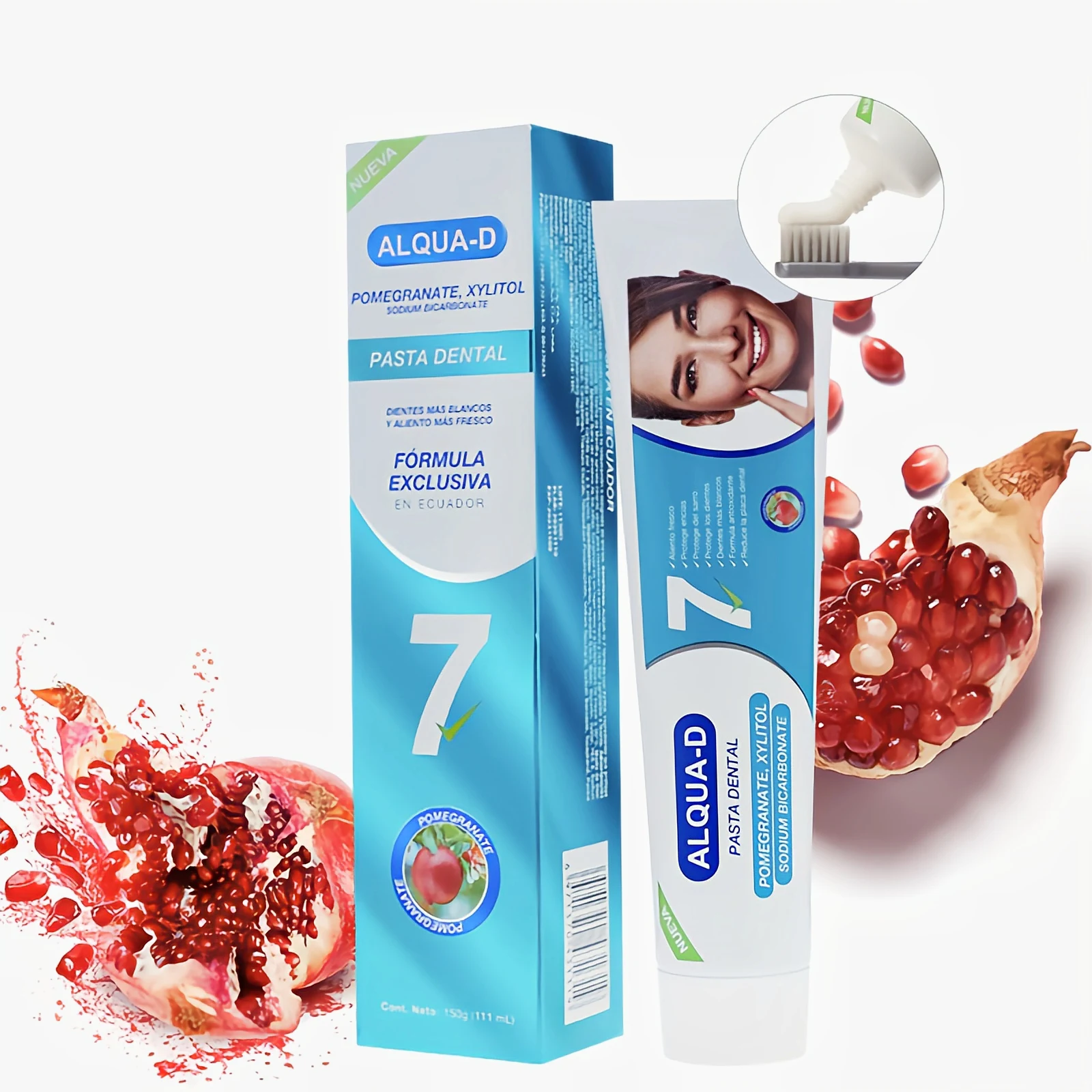 OEM Pomegranate Extract Xylitol Whitening Tartar Control Baking Soda Toothpaste Wholesale With Fluoride