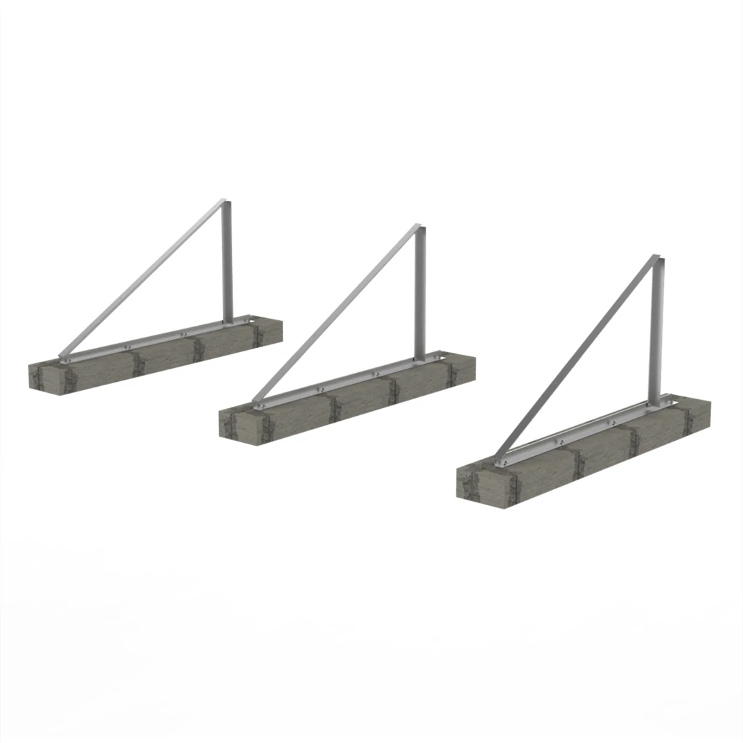 Module Grounding Mounted Brackets Steel PV Racking Solar Pile Mount Structure Bracket Of Ground Mounting System