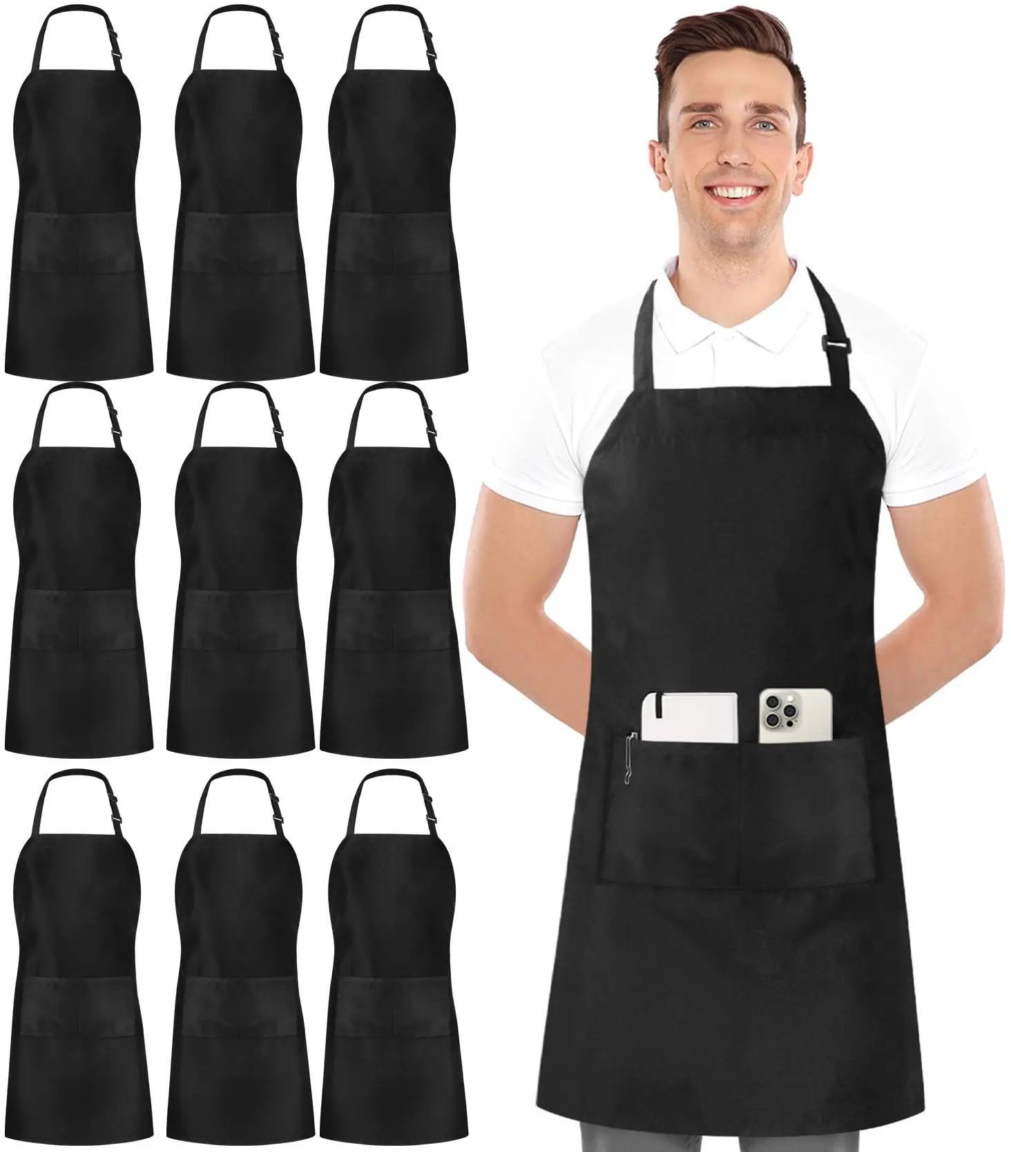 Factory Wholesale Customized Logo Eco-Friendly Kitchen Gardening Restaurant Household Cleaning Tools Accessories Aprons Painting