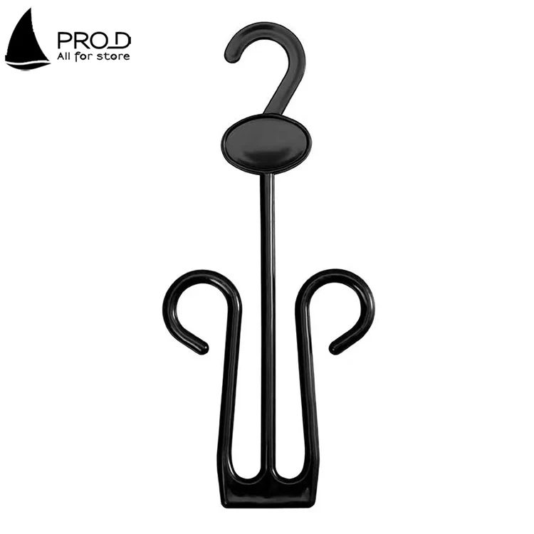Supermarket Shopping Mall Black Sandal Hanger Plastic Hanger Hook For Slipper Socks