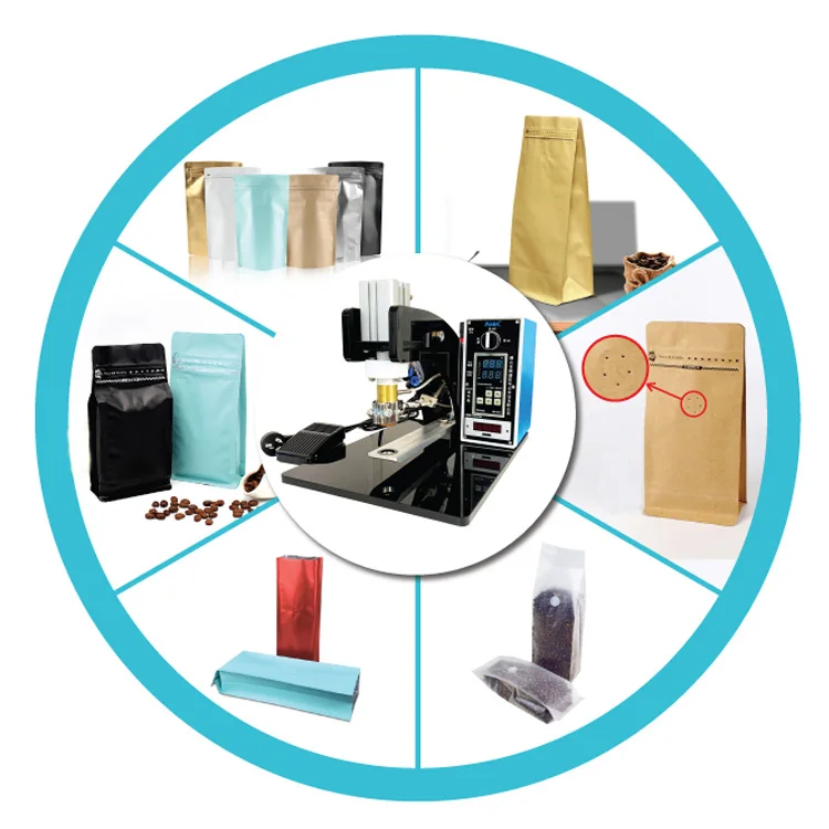 Food Packaging Heat Sealing Machine Food Powder Valve Install Applicator Machine