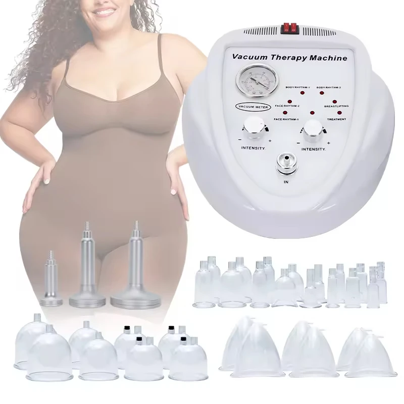 340ml  32 Cups Butt Lift Machine Buttock Vacuum Bum Lifting Cupping Buttock Therapy Breast Enhance Body Massage Machines