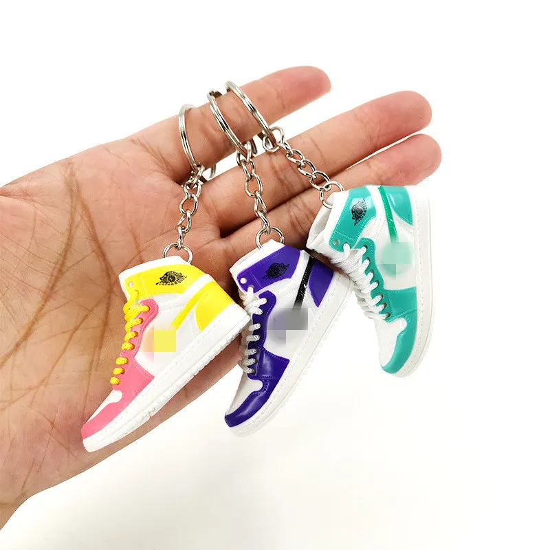 3D  mini shoes keychain hard plastic shoes keychain  sneaker keychain