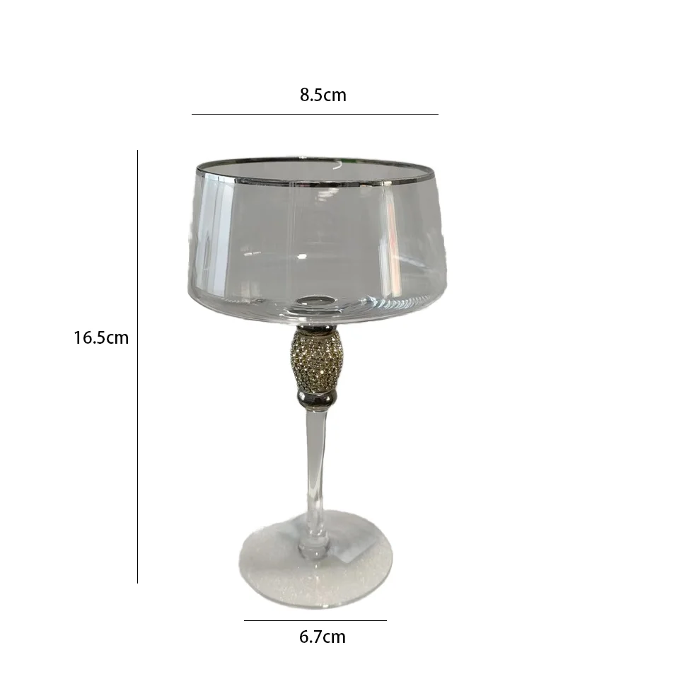 Glamorous EuropeanStyle Artificial winding DiamondStudded Glassware for HighEnd Wine Champagne and Cocktail