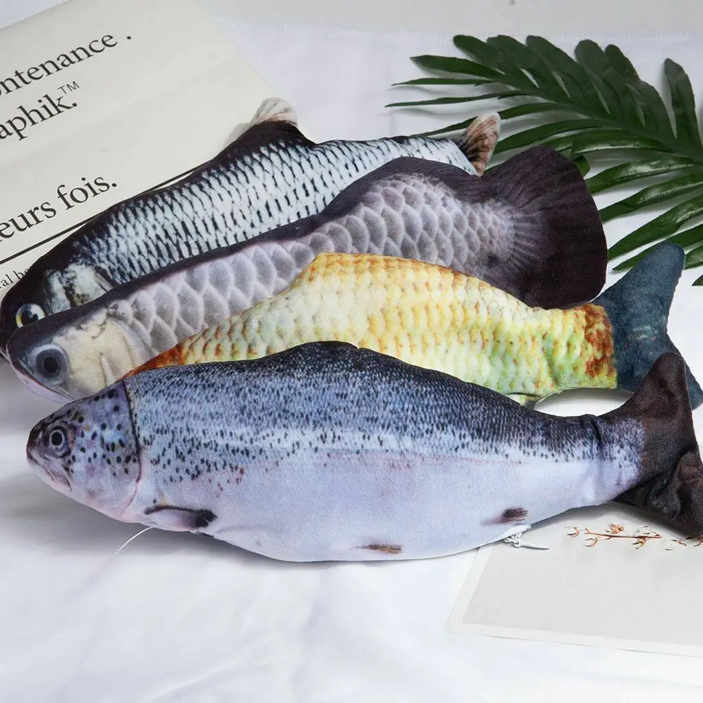 Dancing Fish Cat Toy Interactive Vibrating Electric Flopping Fish