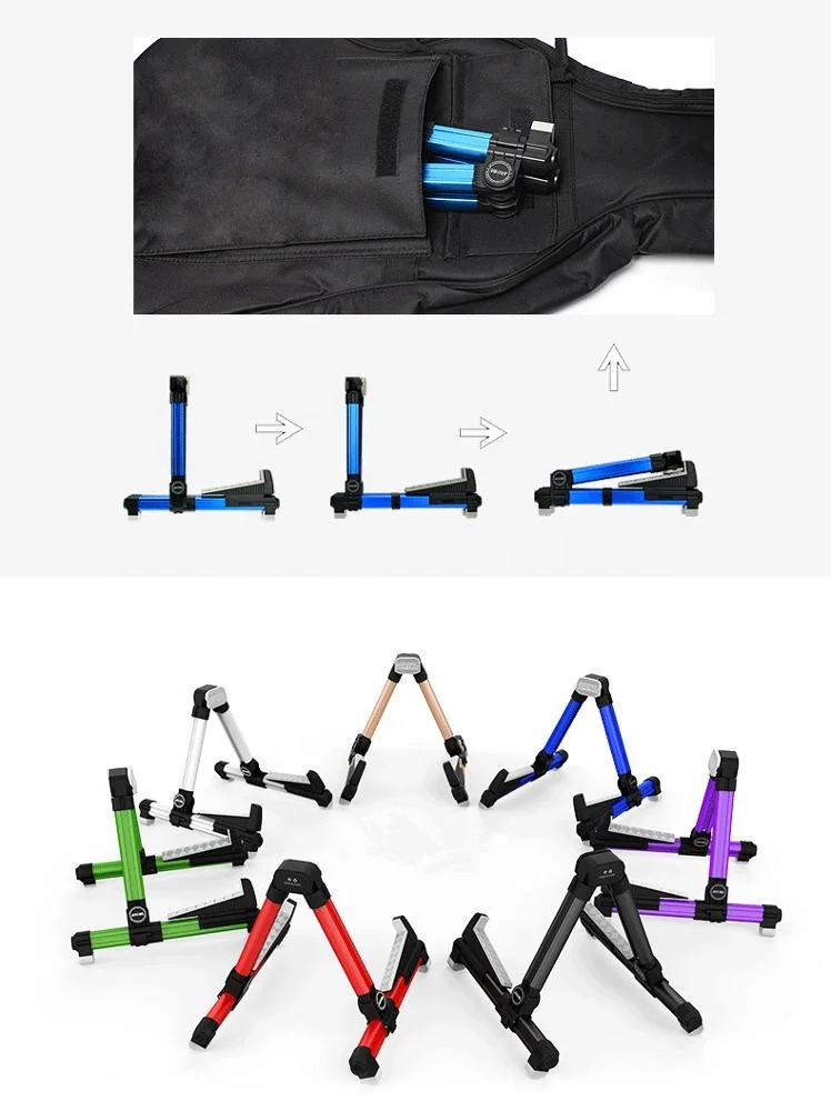 AGS-08 Colored Portable Folding Guitar Stand High Quality Electric Acoustic Guitar Stand guitar accessories
