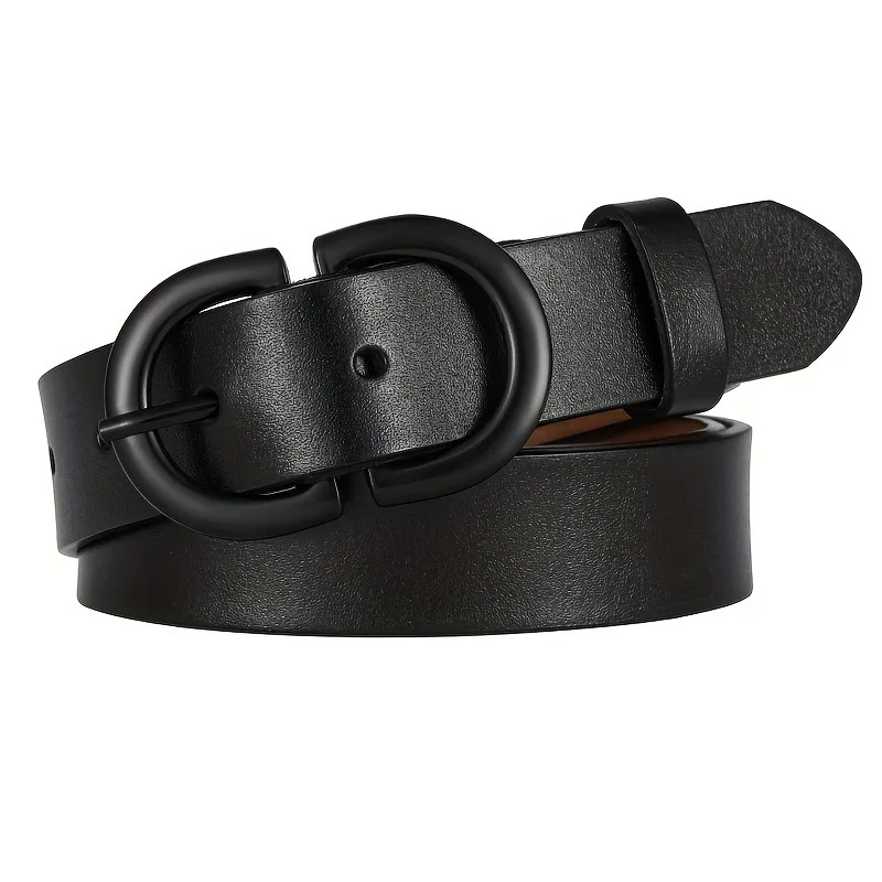 Korean Version INS Genuine Cowhide Leather Second Layer Belt for Women Custom Length Fashionable Pin Buckle for Casual Jeans