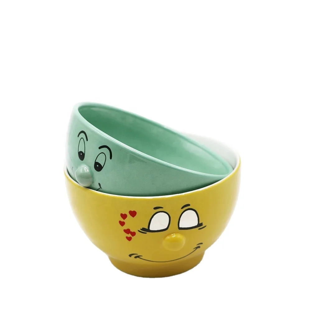 ceramic bowl without lid Food grade custom cheap printed ceramic bowl for kids soup bowl set ceramic