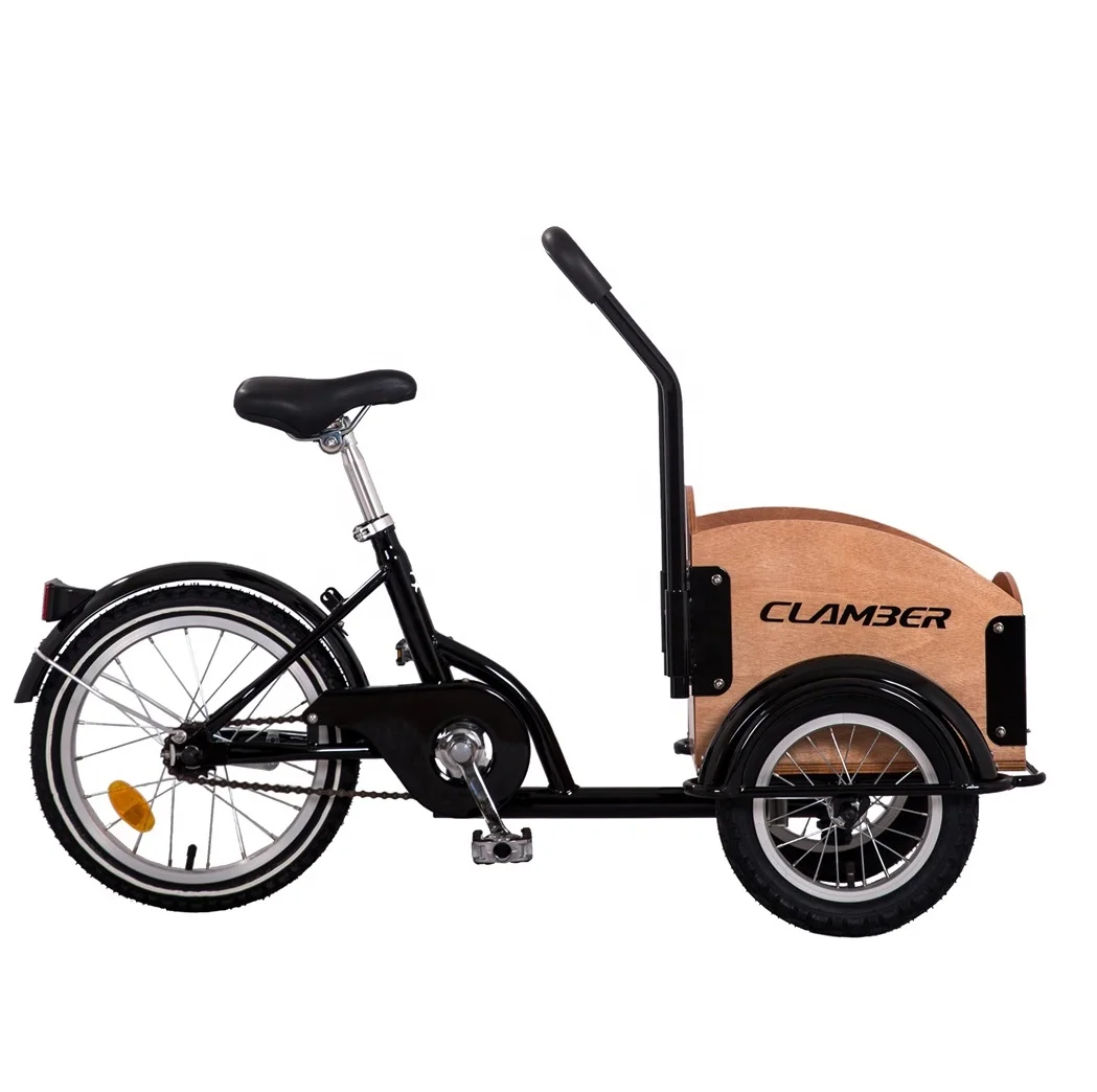 Полированный трехколесный велосипед Cargobike для домашних животных Детский