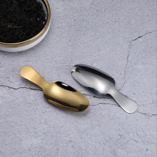 DFK01 короткая ручка китайские Необычные Короткие ложки для чайных листьев лопатка
