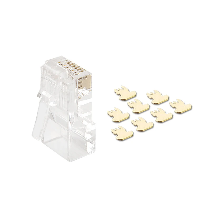 RJ45 Cat5e Cat6 Keystone Jack UTP FTP Network Cable Modular Jack RJ45 Plug 8P8C