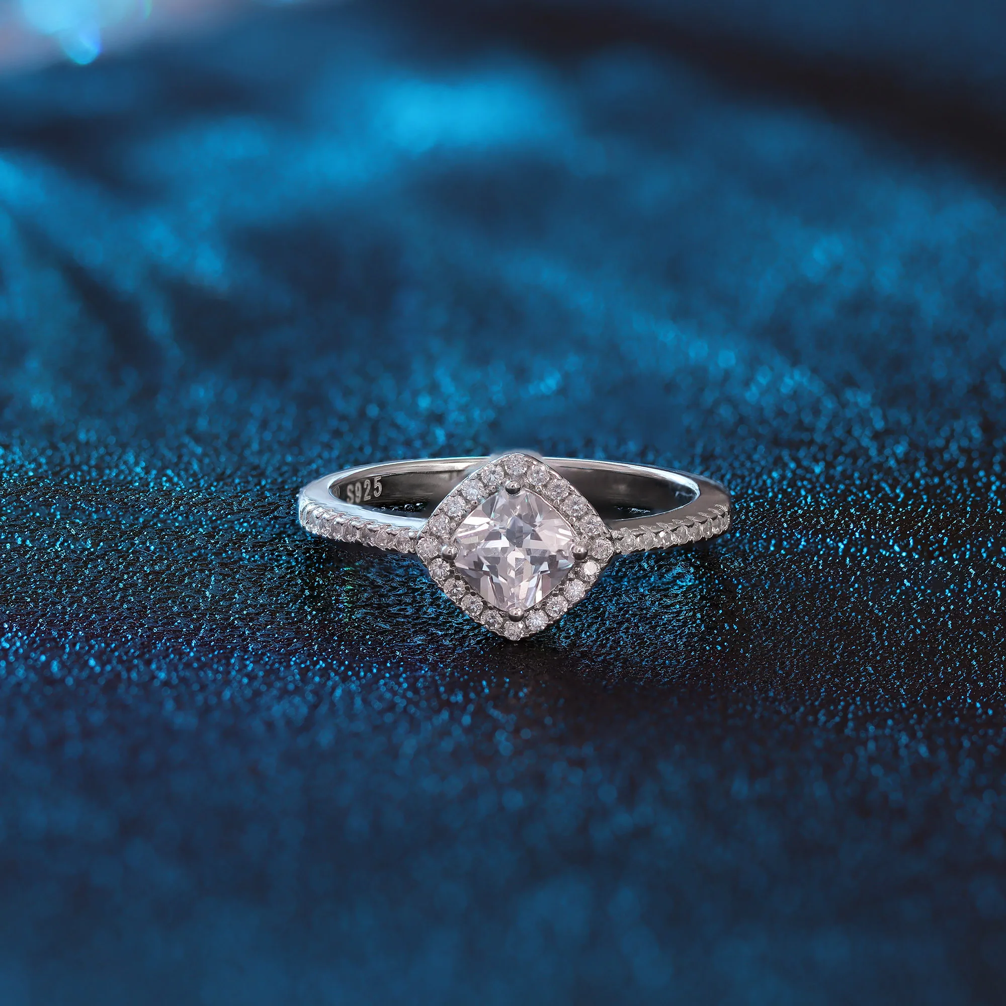 925 sterling silver ring women ins style micro-set zirconia ring classic popular ring