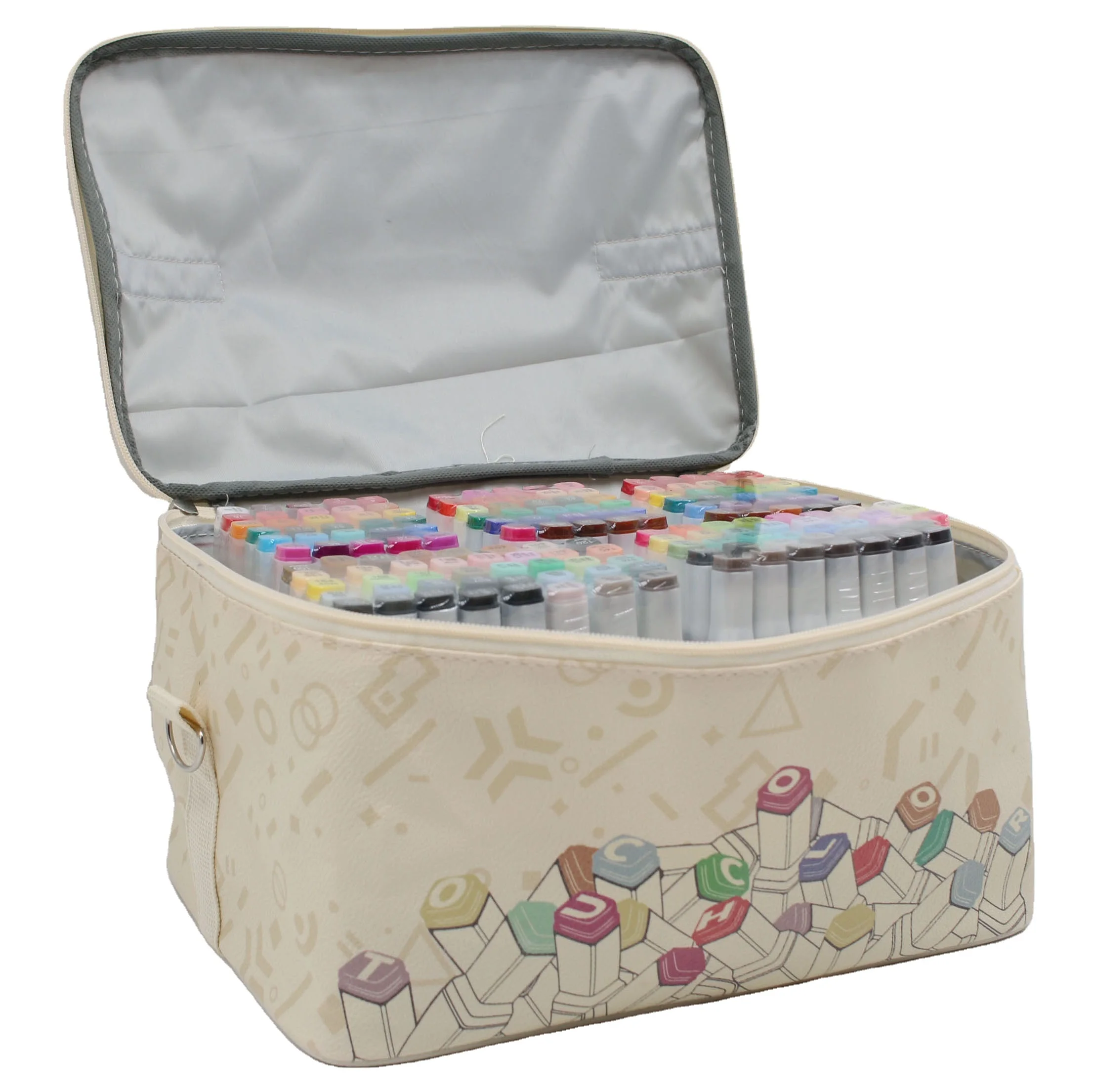 168 Colors PU Bag Dual Tip Art Markers Twin Tip Soft Head Alcohol Markers