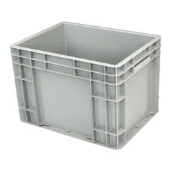 Высокое качество, низкая цена, материал HDPE, Штабелируемый переработанный пластиковый ящик, переворачивающийся ящик для хранения на продажу