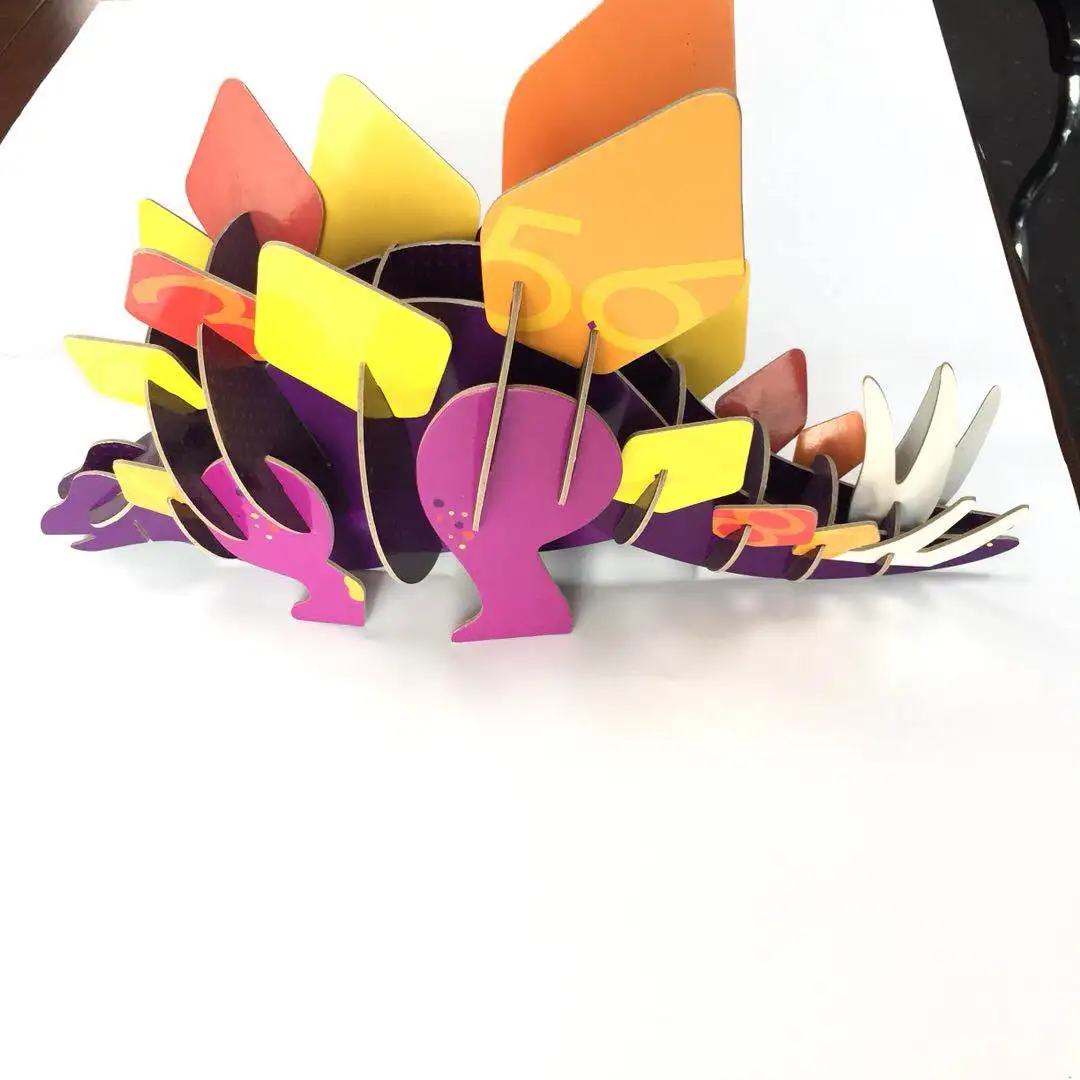 
Dinosaur Puzzle 3D for Children oem creative with paper box recycle educational toy card 