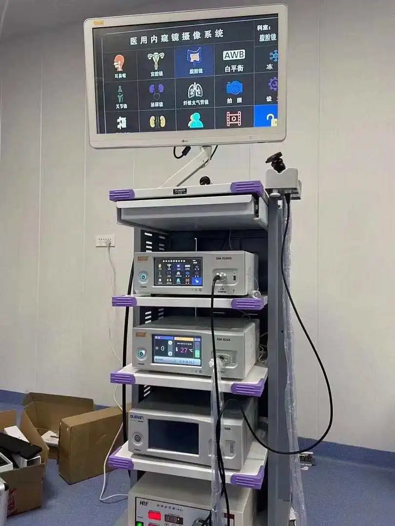 Hospital medical endoscopy cart trolley Endoscopic system trolley for sale