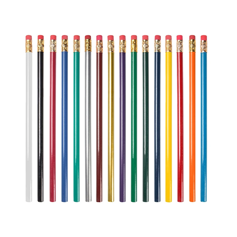 
Free samples High quality OEM brand Blank Pencil With Customized Logo Standard HB Pencil With Eraser Custom Logo 