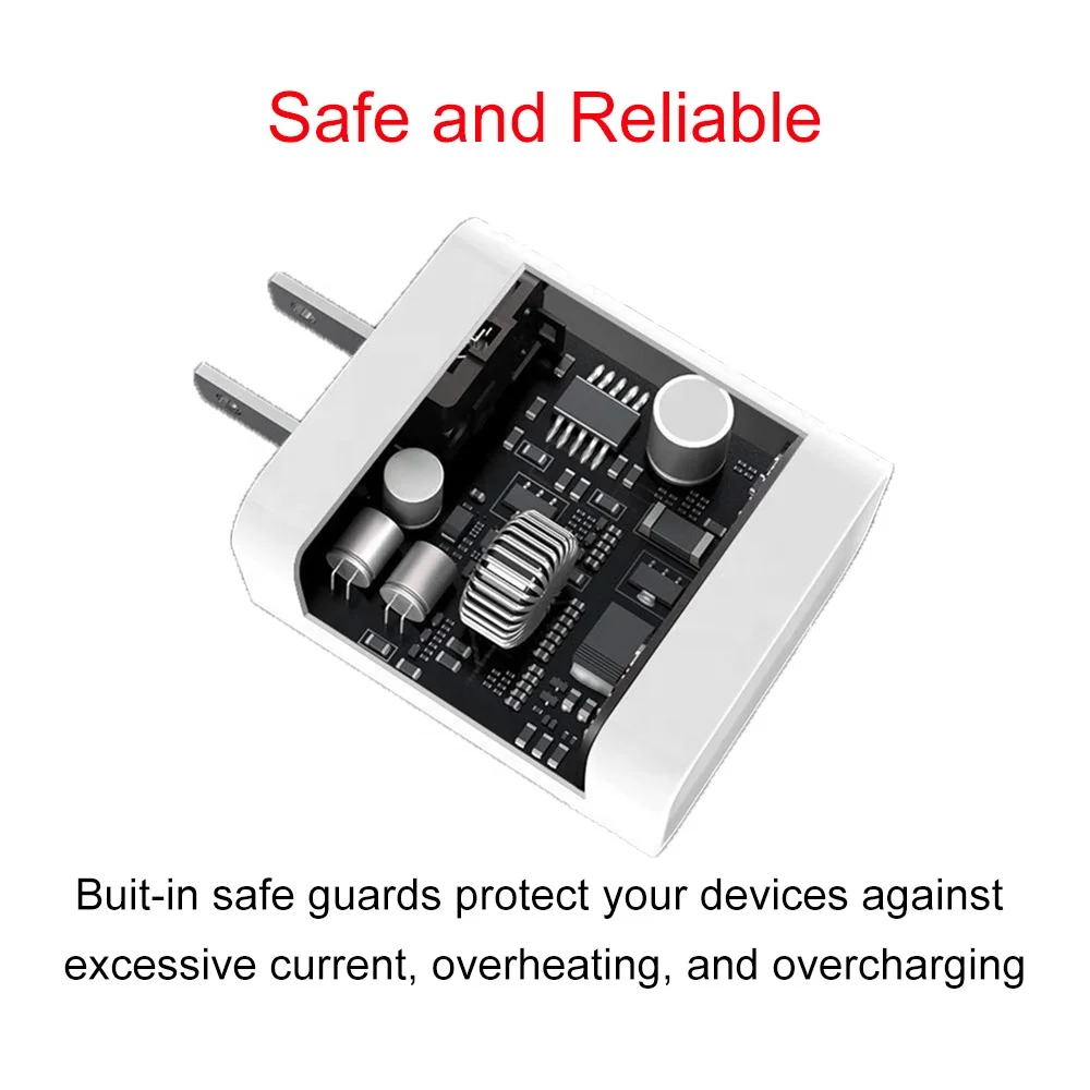 US EU 20w Fast Charging Power adapter Supplier Wall Charger Usb C 20w Power Adapter For Iphone Charger