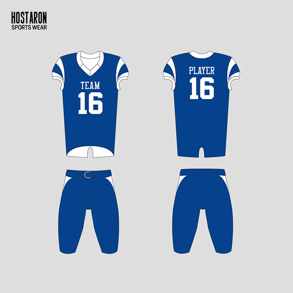 HOSTARON Custom Blank Package Deal Quarterback Training Flag 7 on 7 Sublimated Compression Set Jerseys 7v7 Football Uniform